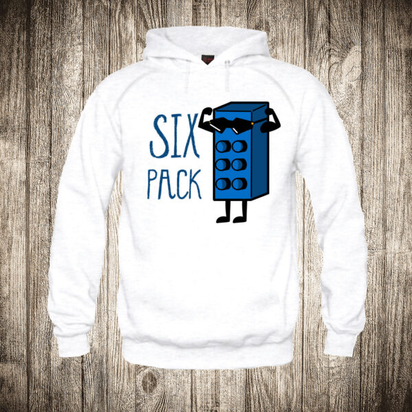 duks sa kapuljacom boja bela slika lego six pack misici teretana
