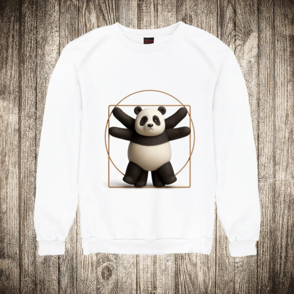duks bez kapuljace boja bela slika leonardo da vinci vetruvijev covek panda