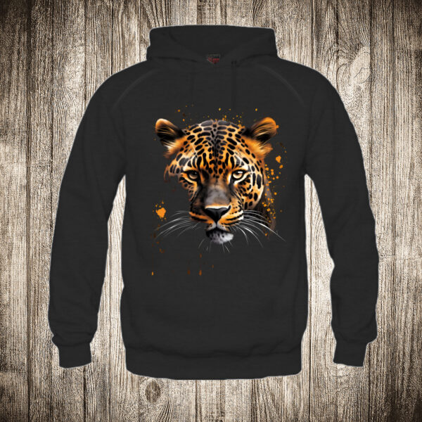 duks sa kapuljacom boja crna slika leopard 1