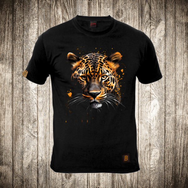 muska majica boja crna slika leopard 1