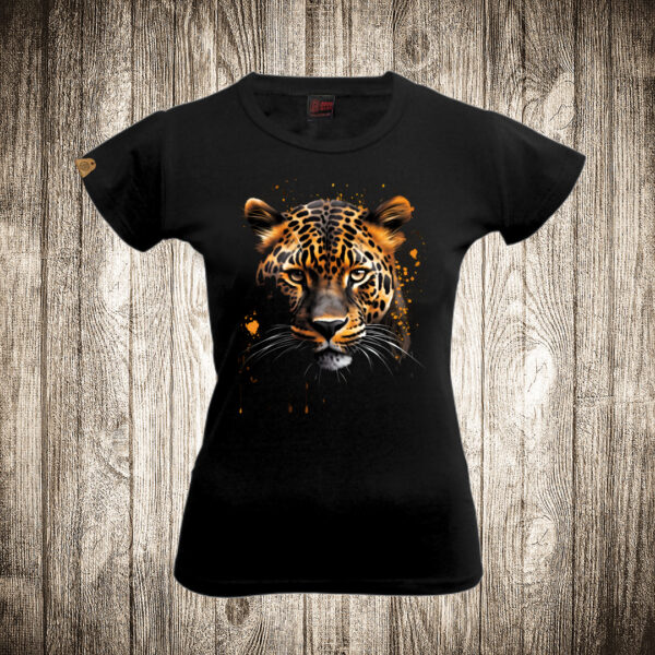 zenska majica boja crna slika leopard 1