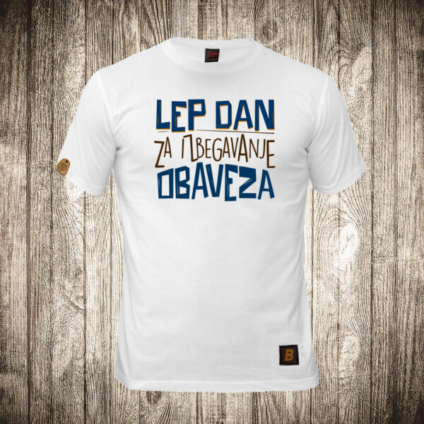 decija majica boja bela slika lep dan za izbegavanje obaveza