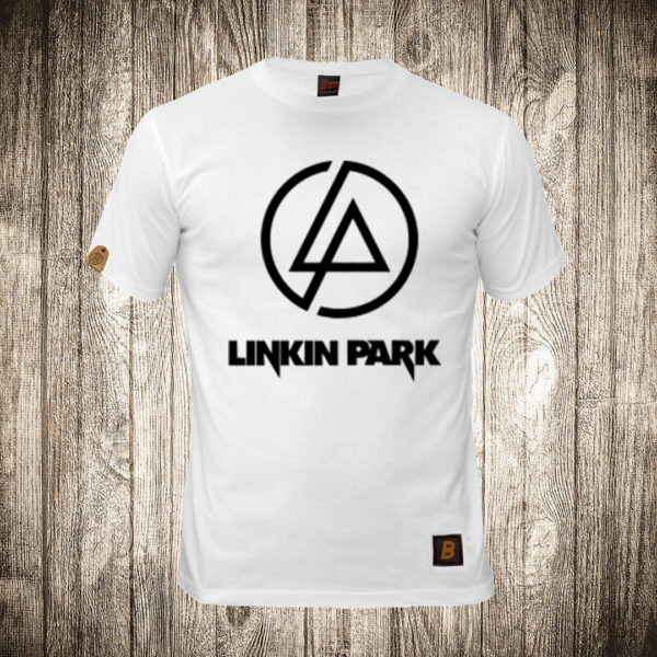 muska majica boja bela slika linkin park 2