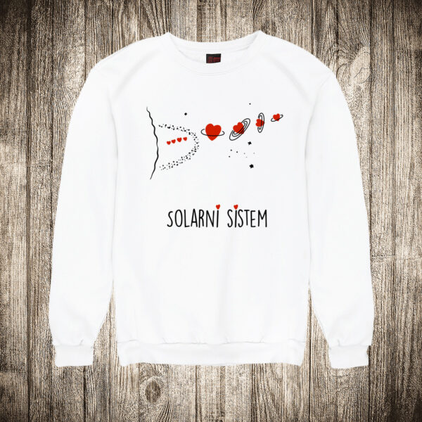 duks bez kapuljace boja bela slika ljubavni solarni sistem
