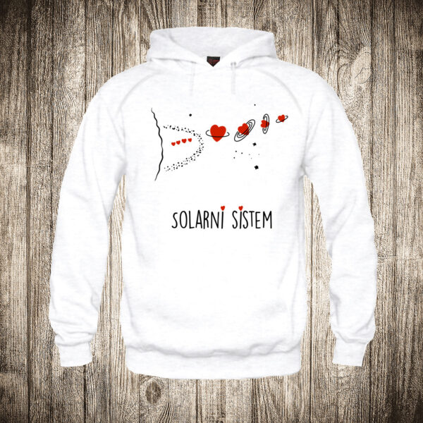 duks sa kapuljacom boja bela slika ljubavni solarni sistem