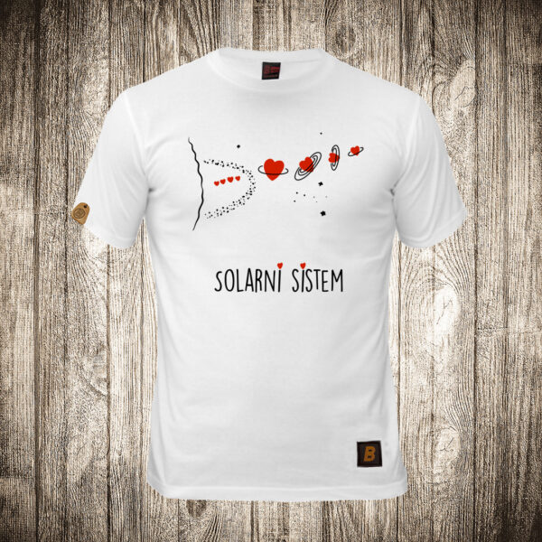 muska majica boja bela slika ljubavni solarni sistem