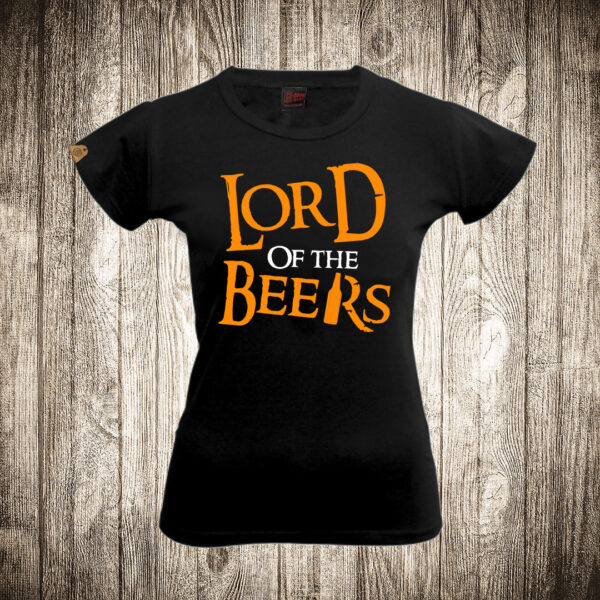 zenska majica boja crna slika lord of the beers pivo