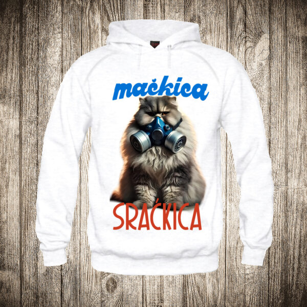 duks sa kapuljacom boja bela slika mackica srackica brain rot 1