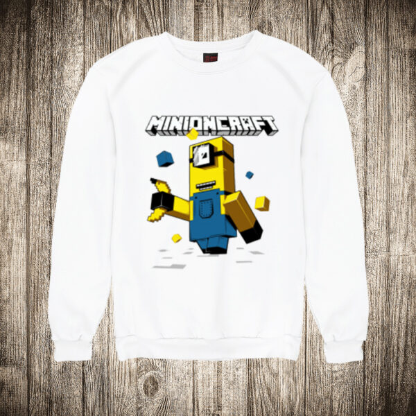 duks bez kapuljace boja bela slika malci minecraft minion