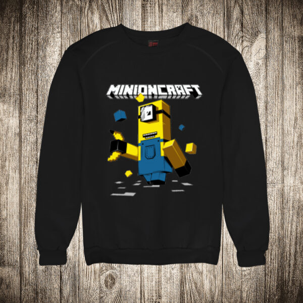 duks bez kapuljace boja crna slika malci minecraft minion