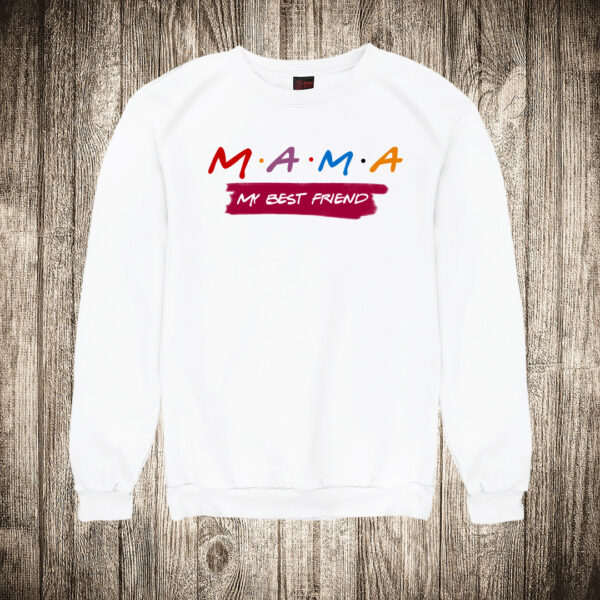 duks bez kapuljace boja bela slika mama my best friend majka najbolji prijatelj