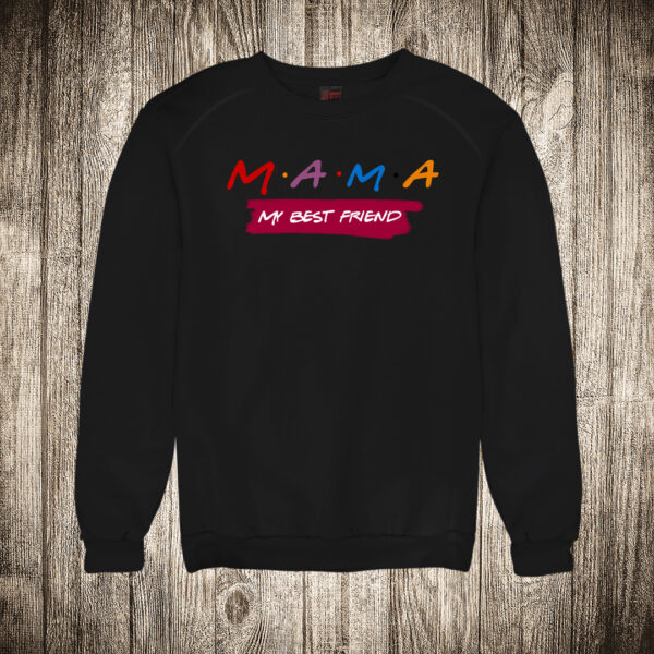 duks bez kapuljace boja crna slika mama my best friend majka najbolji prijatelj
