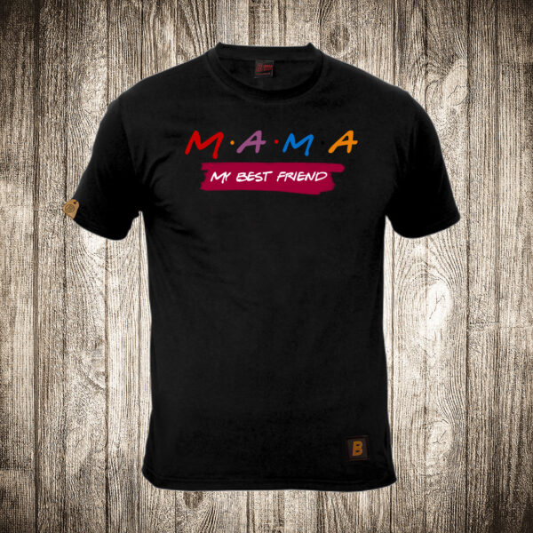 muska majica boja crna slika mama my best friend majka najbolji prijatelj