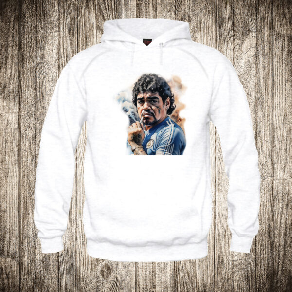deciji duks boja bela slika maradona 12 sa cigarom