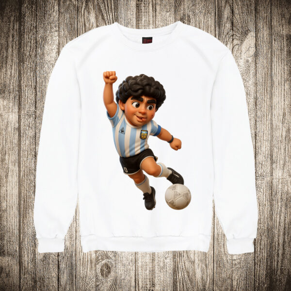 duks bez kapuljace boja bela slika maradona 16 crtani