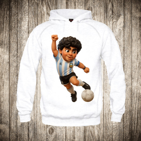 duks sa kapuljacom boja bela slika maradona 16 crtani