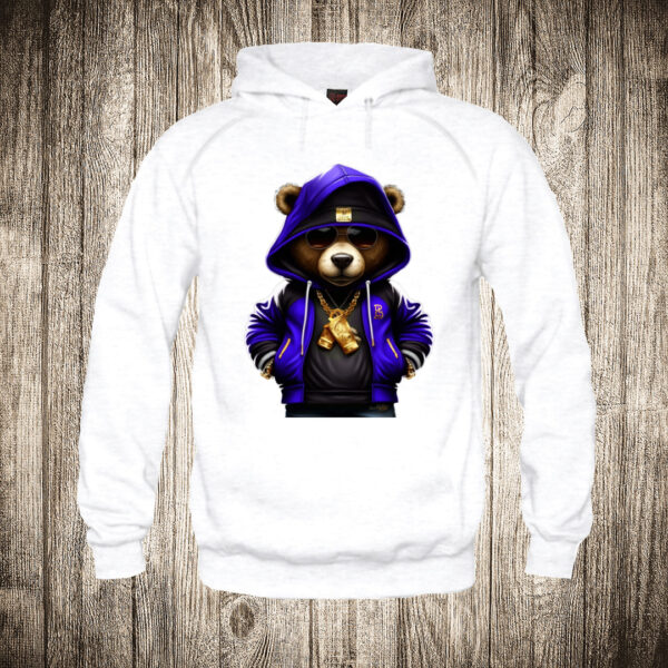 deciji duks boja bela slika meda teddy bear 1 frajer