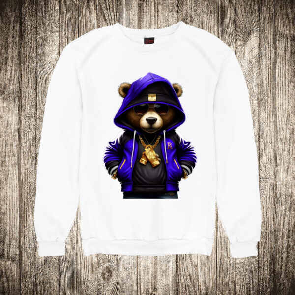 duks bez kapuljace boja bela slika meda teddy bear 1 frajer