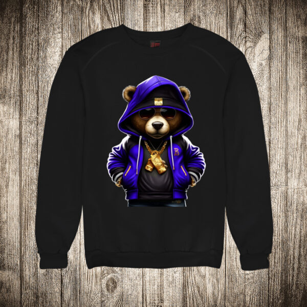 duks bez kapuljace boja crna slika meda teddy bear 1 frajer