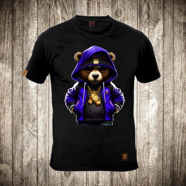 muska majica boja crna slika meda teddy bear 1 frajer