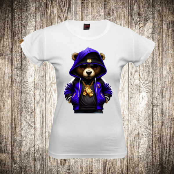 zenska majica boja bela slika meda teddy bear 1 frajer