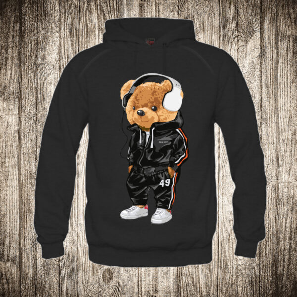 duks sa kapuljacom boja crna slika meda teddy bear 10