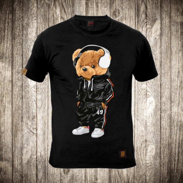 muska majica boja crna slika meda teddy bear 10