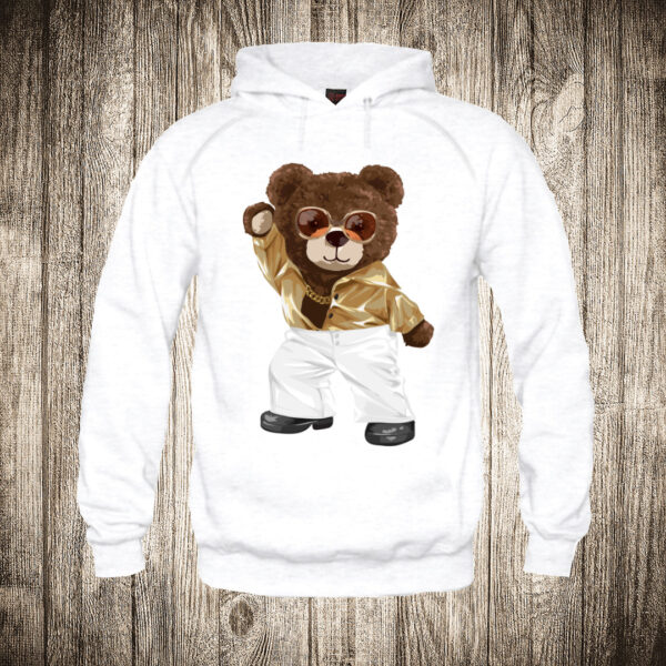 deciji duks boja bela slika meda teddy bear 101 funky