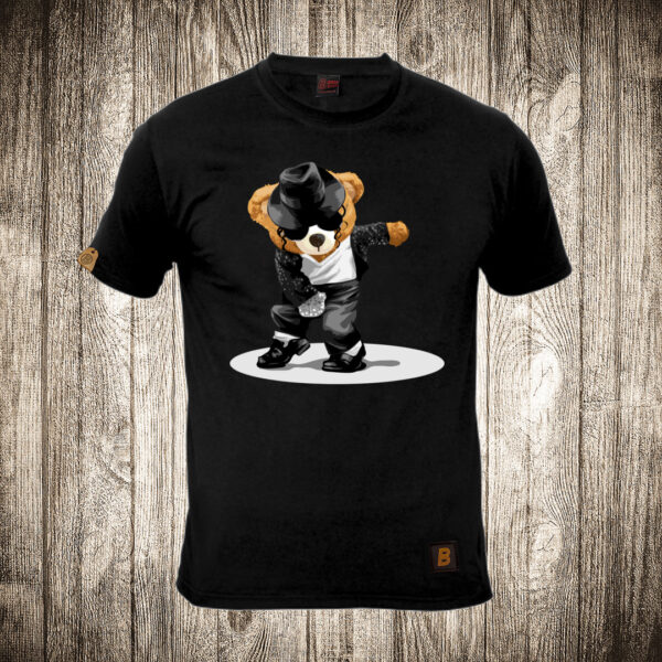 muska majica boja crna slika meda teddy bear 102 majkl dzekson