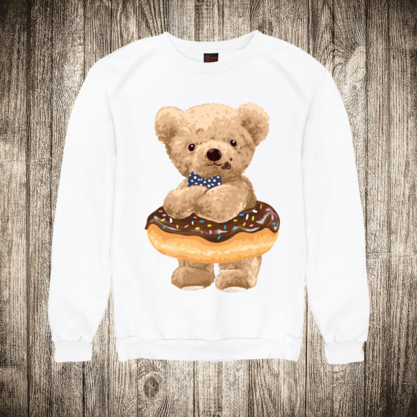 duks bez kapuljace boja bela slika meda teddy bear 104 krofna