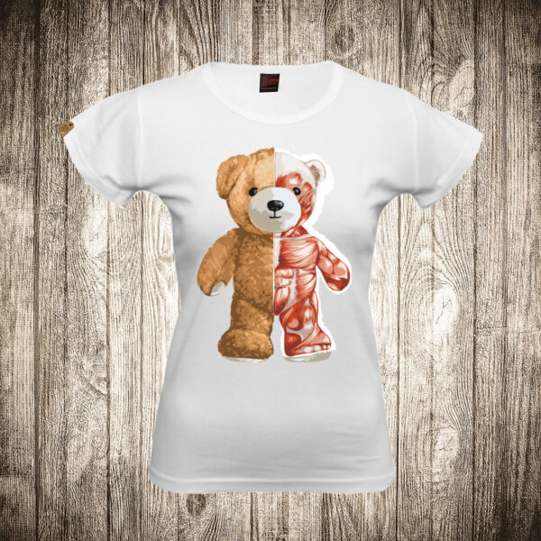 zenska majica boja bela slika meda teddy bear 105 anatomija