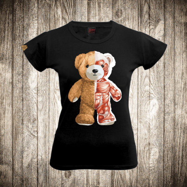 zenska majica boja crna slika meda teddy bear 105 anatomija