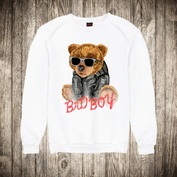 duks bez kapuljace boja bela slika meda teddy bear 108 bad boy
