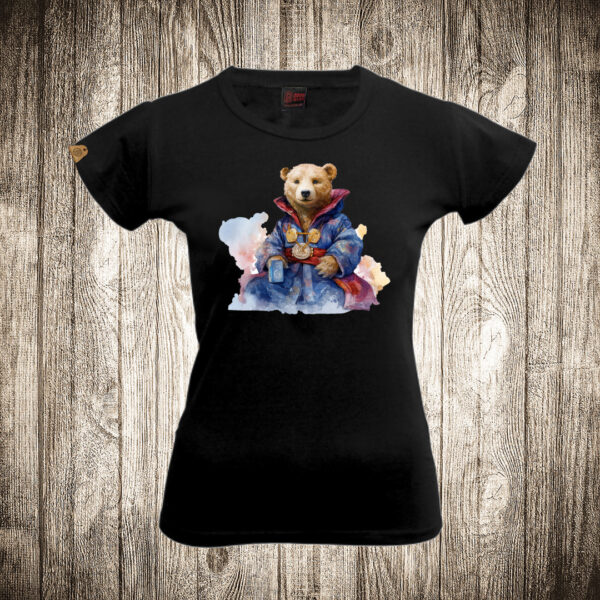 zenska majica boja crna slika meda teddy bear 109 superhero doctor strange