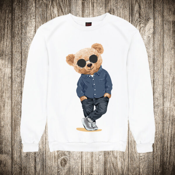 duks bez kapuljace boja bela slika meda teddy bear 11