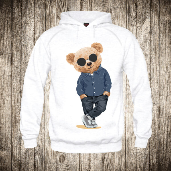 duks sa kapuljacom boja bela slika meda teddy bear 11