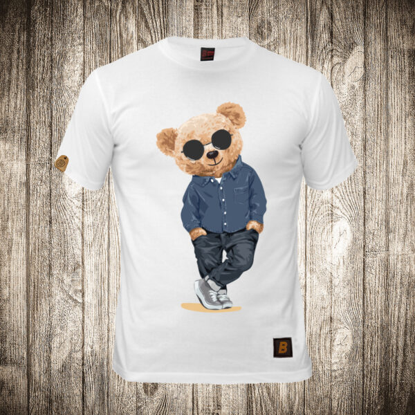 muska majica boja bela slika meda teddy bear 11