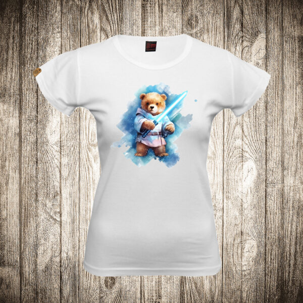 zenska majica boja bela slika meda teddy bear 111 superhero dzedaj star wars