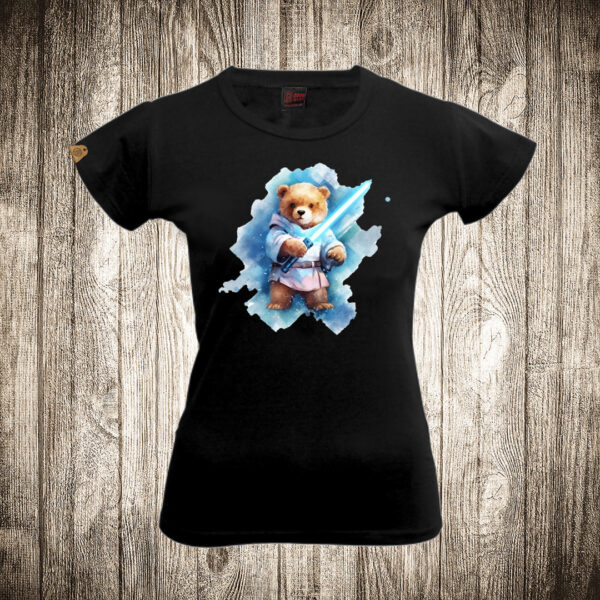 zenska majica boja crna slika meda teddy bear 111 superhero dzedaj star wars
