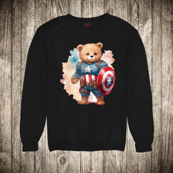 duks bez kapuljace boja crna slika meda teddy bear 112 superhero kapetan amerika