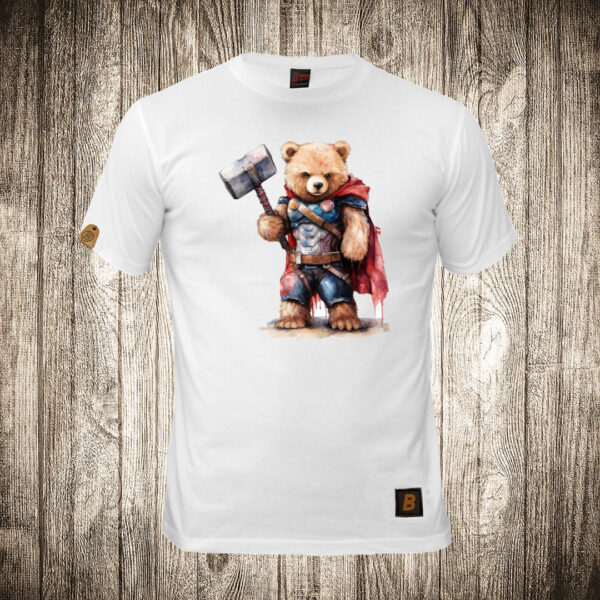 decija majica boja bela slika meda teddy bear 113 superhero thor