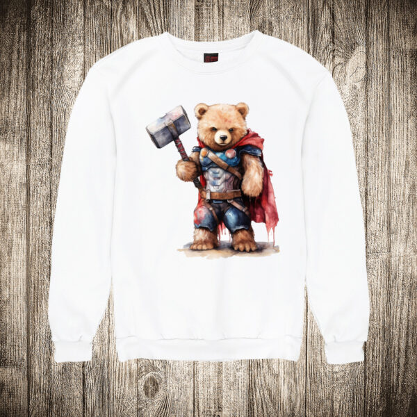 duks bez kapuljace boja bela slika meda teddy bear 113 superhero thor