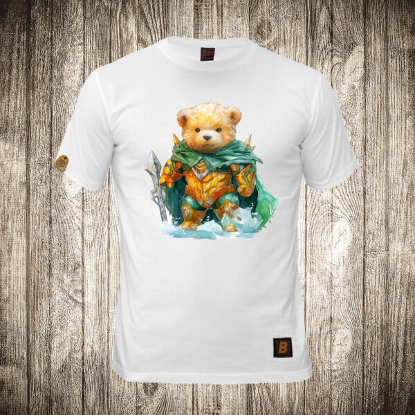 muska majica boja bela slika meda teddy bear 116 superhero aquamen
