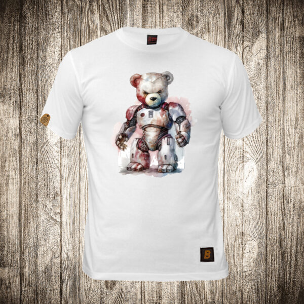 decija majica boja bela slika meda teddy bear 117 superhero robocap