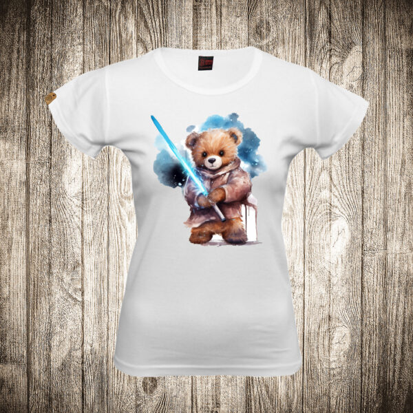 zenska majica boja bela slika meda teddy bear 118 superhero dzedaj 2 star wars