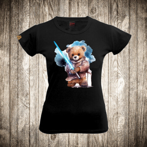 zenska majica boja crna slika meda teddy bear 118 superhero dzedaj 2 star wars