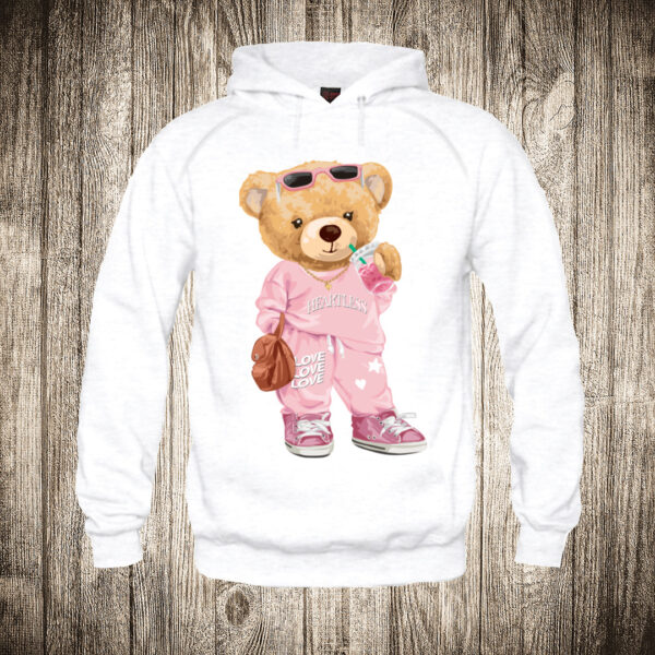 deciji duks boja bela slika meda teddy bear 12 zenki teddy roze 2