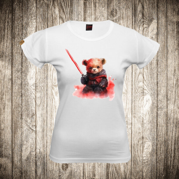 zenska majica boja bela slika meda teddy bear 120 superhero dzedaj 4 star wars