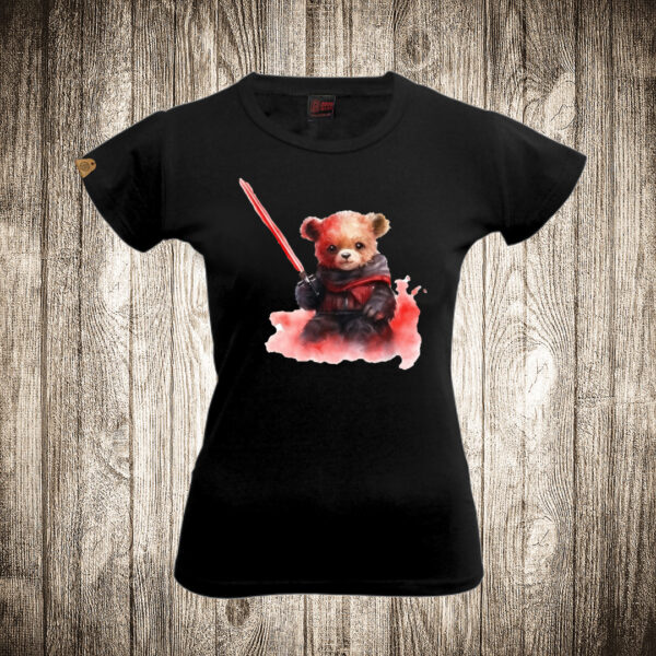 zenska majica boja crna slika meda teddy bear 120 superhero dzedaj 4 star wars