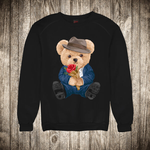 duks bez kapuljace boja crna slika meda teddy bear 121 ruza 2